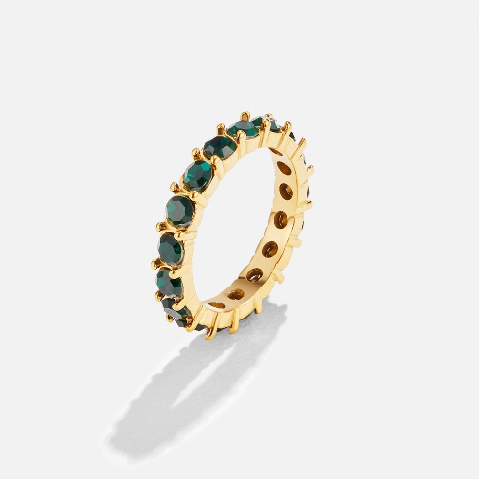 Anello in cristallo Emerald Beauty