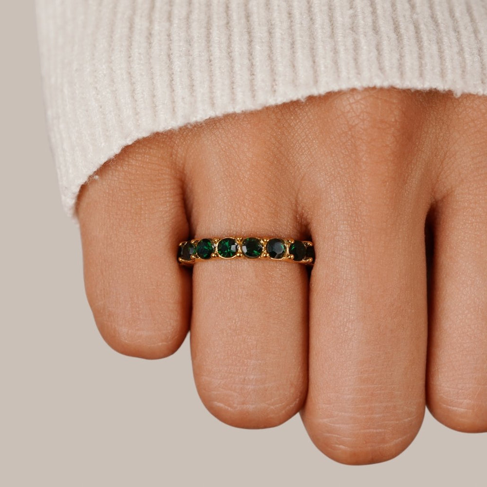 Anello in cristallo Emerald Beauty