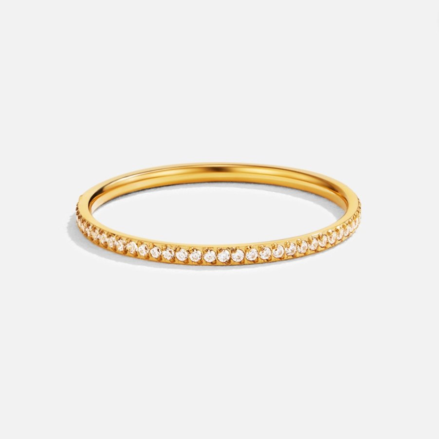 Anello Eternity in cristallo