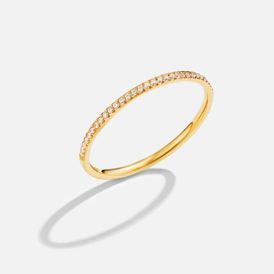 Anello Eternity in cristallo