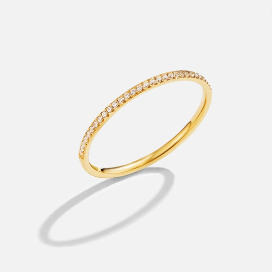 Anello Eternity in cristallo