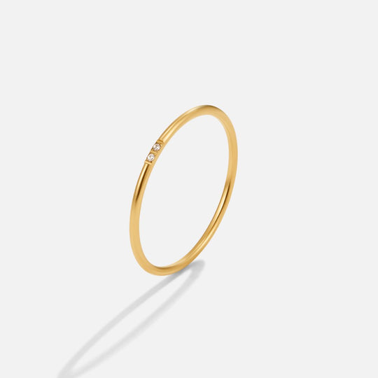 Set di anelli Eula in oro e cristallo