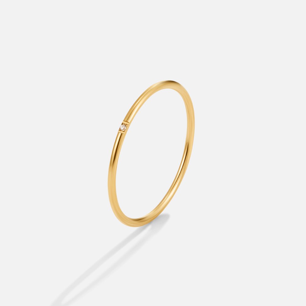 Set di anelli Eula in oro e cristallo