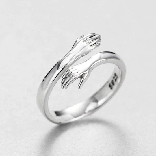 Anello Regolabile Hug in Argento