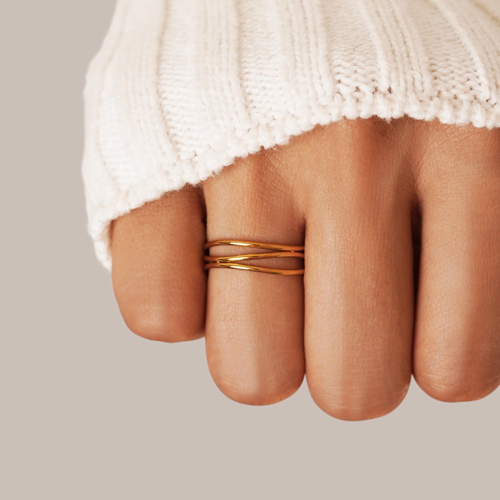 Anello Infinity Loop in oro