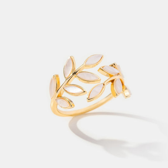 Anello in foglia d'oro