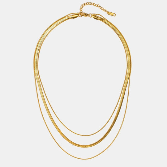 Collana a Catena Multistrato Dorata