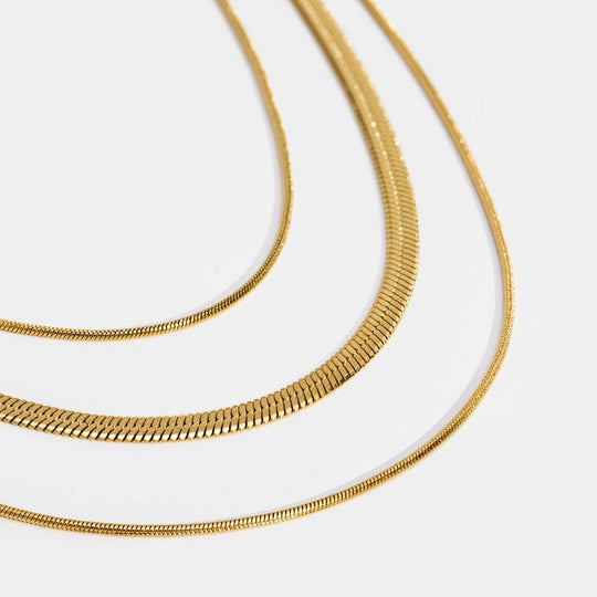 Collana a Catena Multistrato Dorata