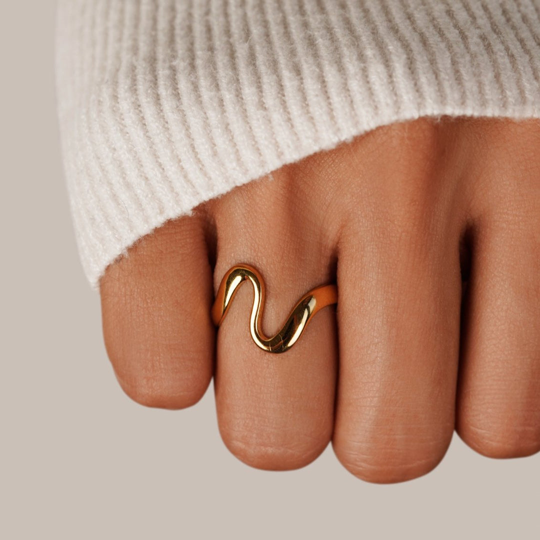 Anello Gold Wave