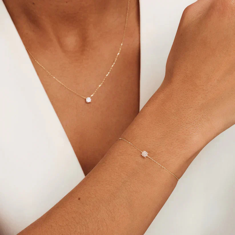 Pietra moissanite Cléa incastonata