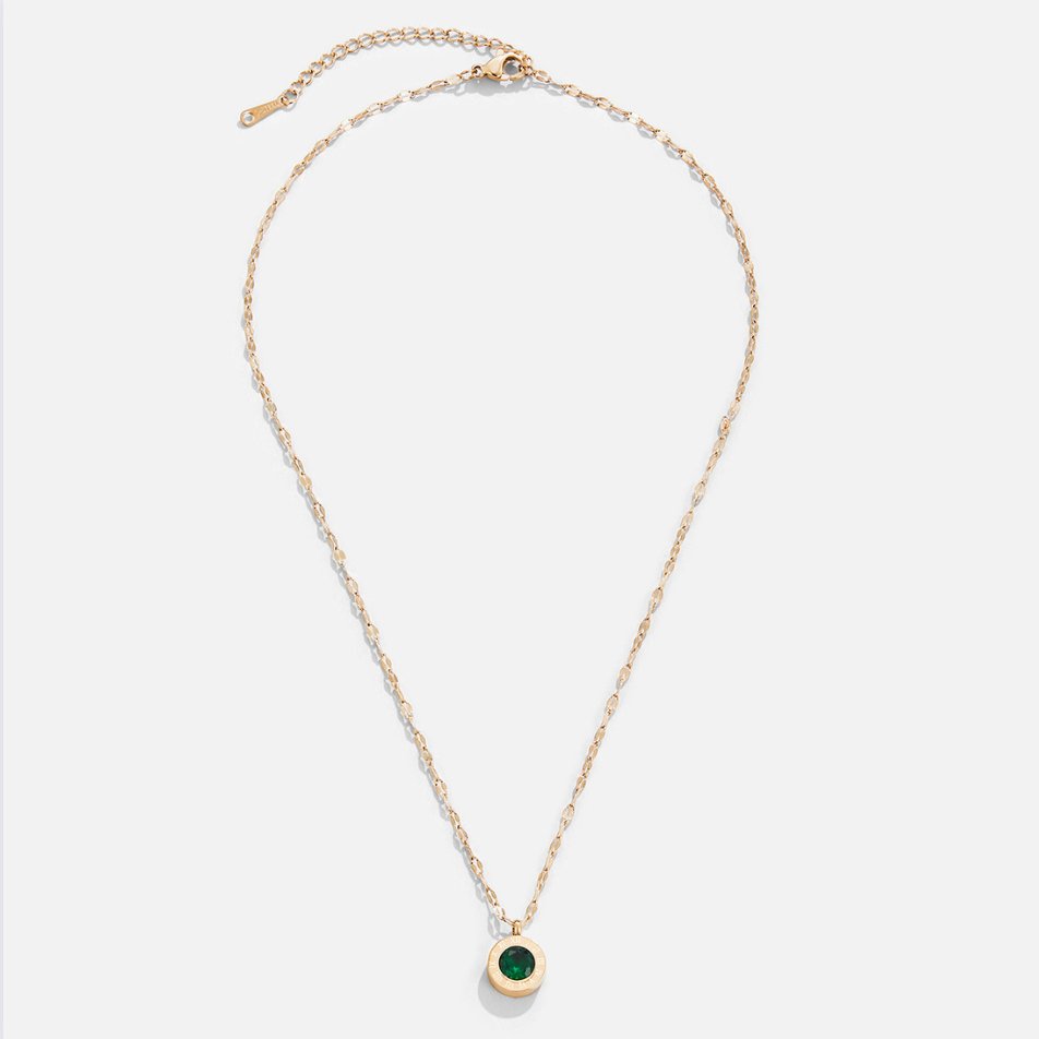 Collana Atena in cristallo verde