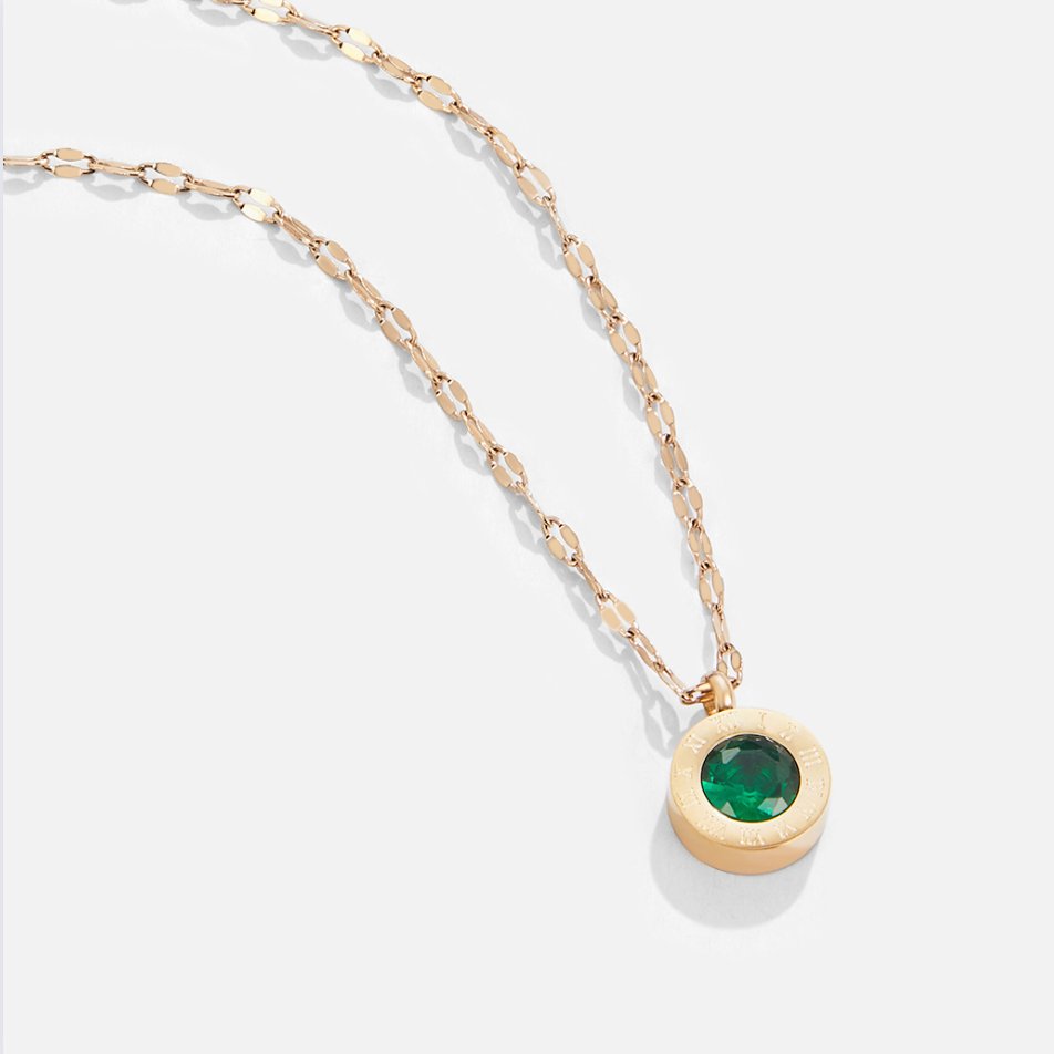 Collana Atena in cristallo verde