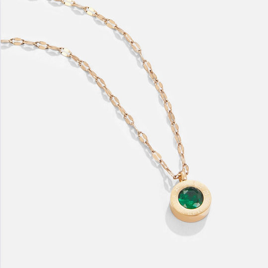 Collana Atena in cristallo verde