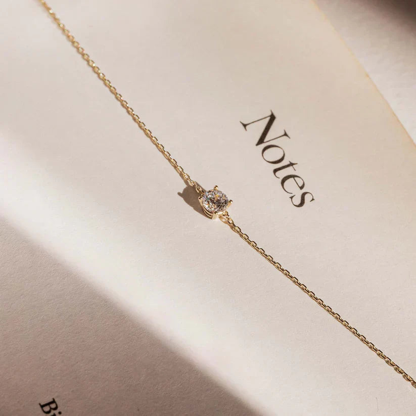 Bracciale con pietre di moissanite Cléa