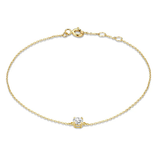 Bracciale con pietre di moissanite Cléa