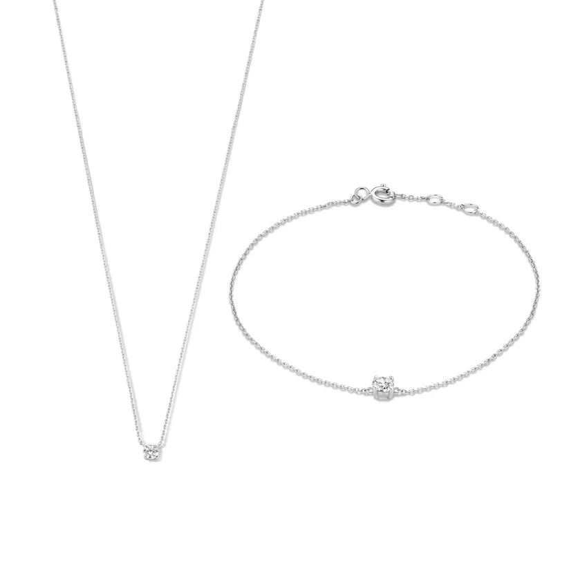 Pietra moissanite Cléa incastonata