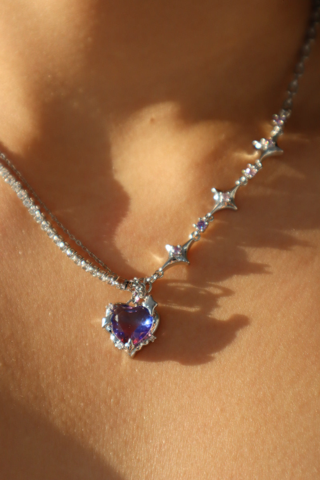 Collana a cuore sfumato