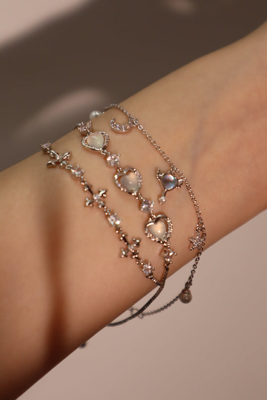 Bracciale con croce multi zirconia