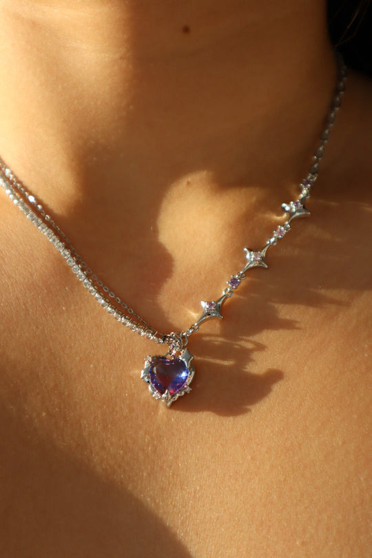 Collana a cuore sfumato