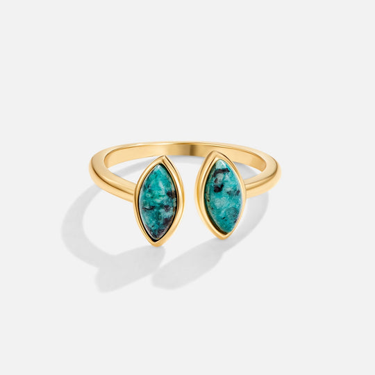 Anello avvolgente in giada verde
