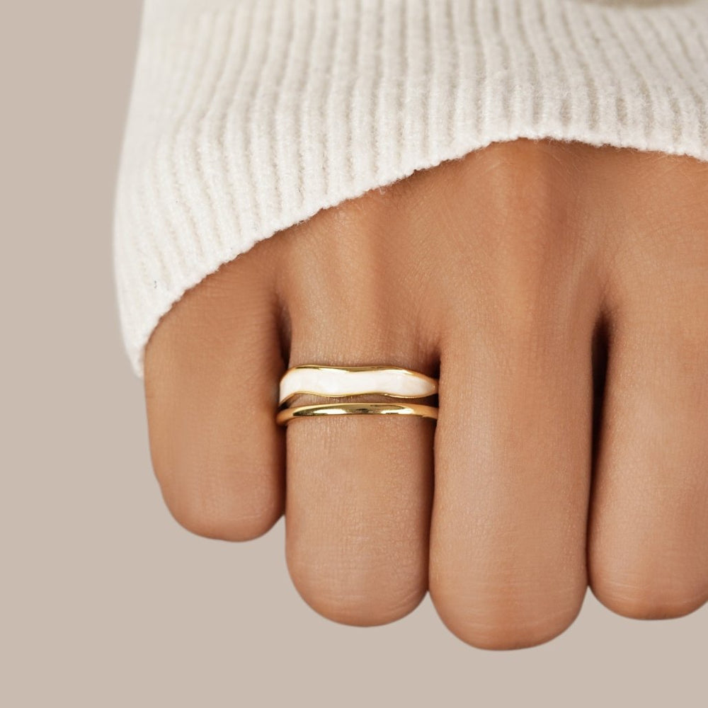 Anello Sahara Gold a strati