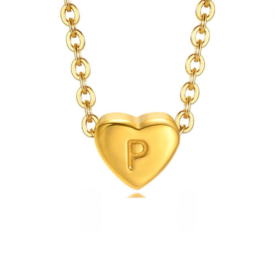 Bracciale con lettera a forma di cuore