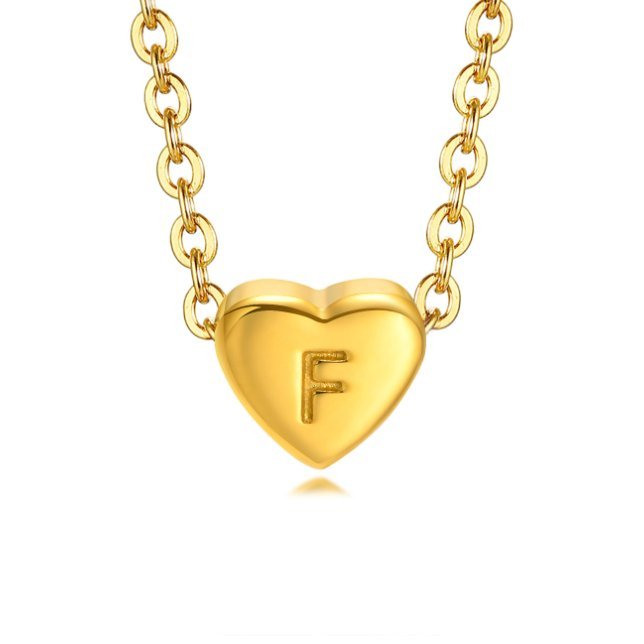 Bracciale con lettera a forma di cuore