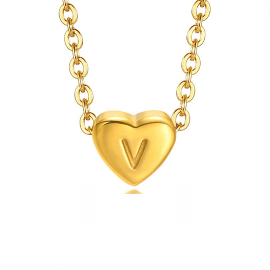 Bracciale con lettera a forma di cuore