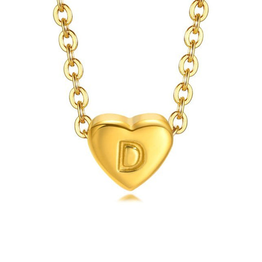Bracciale con lettera a forma di cuore