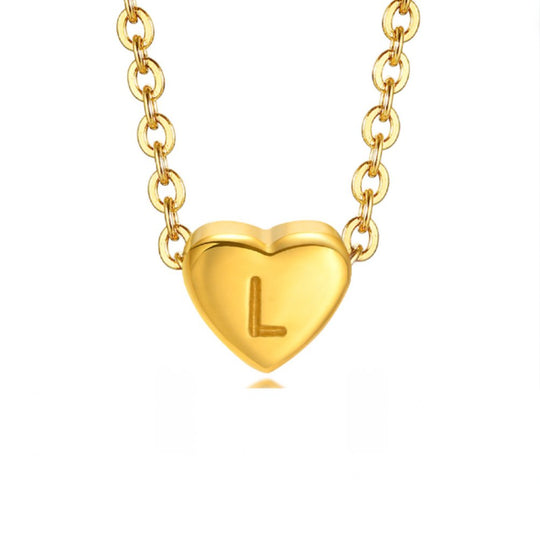 Bracciale con lettera a forma di cuore