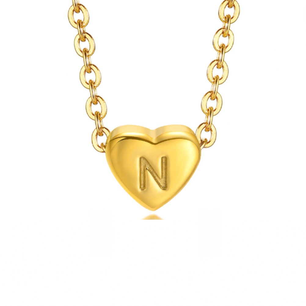 Bracciale con lettera a forma di cuore