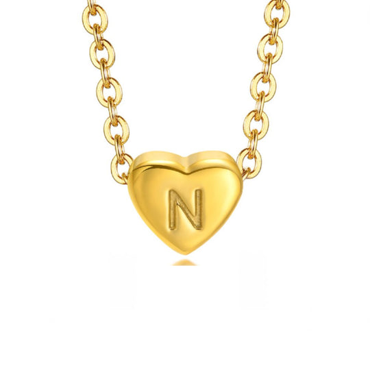 Bracciale con lettera a forma di cuore