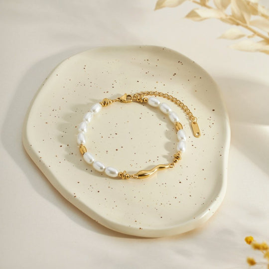 Bracciale di perle d'acqua dolce Lovina