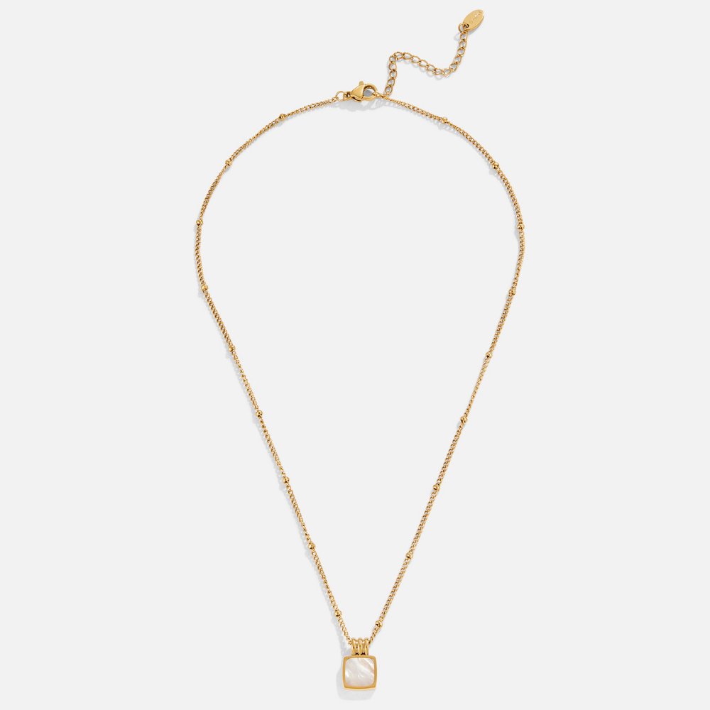 Collana con ciondolo in conchiglia bianca Lucia