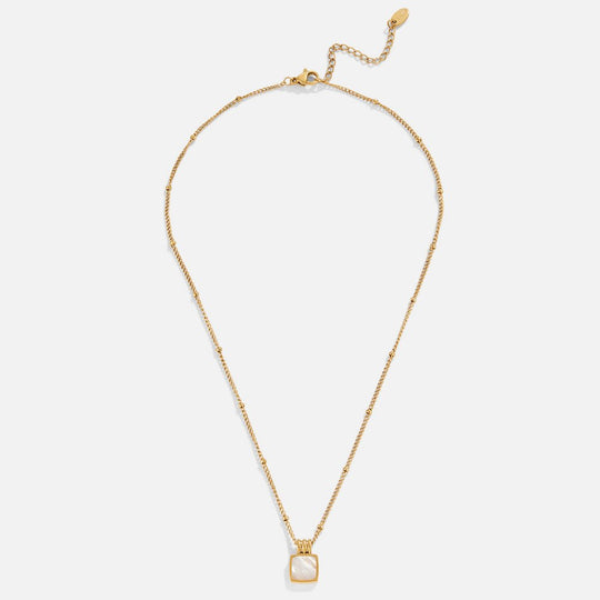 Collana con ciondolo in conchiglia bianca Lucia