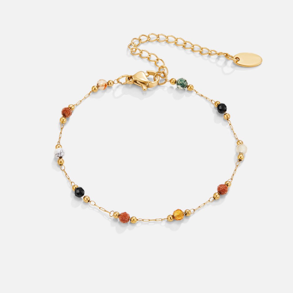 Bracciale con perline di pietra Lulu