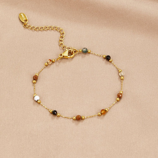 Bracciale con perline di pietra Lulu