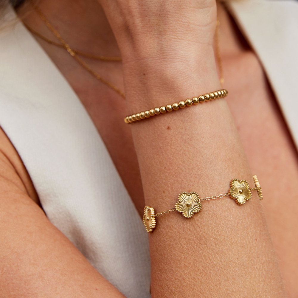 Bracciale in oro con perline Niloya