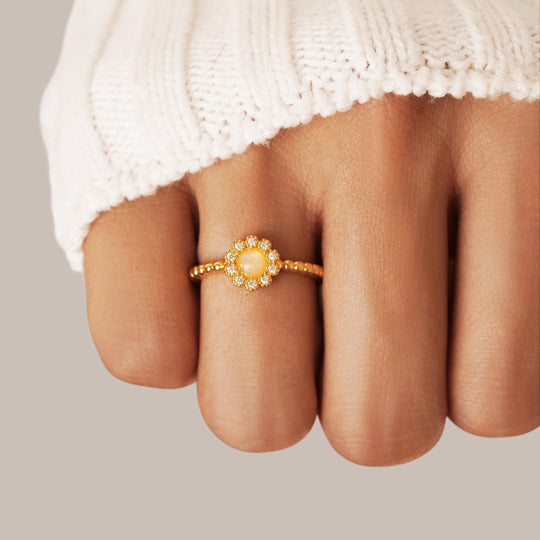 Anello in cristallo opale