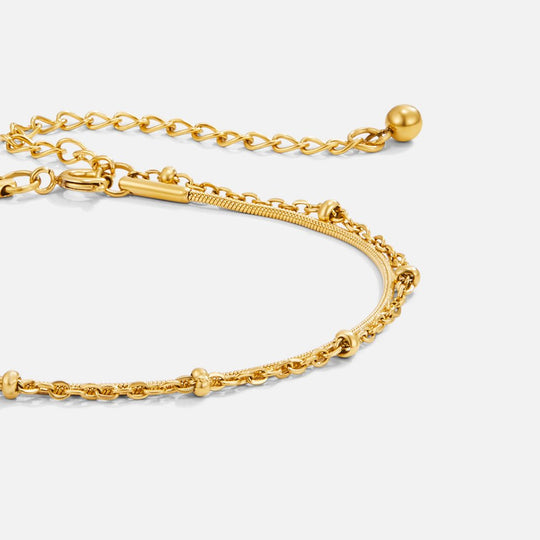 Bracciale a strati in oro Pia