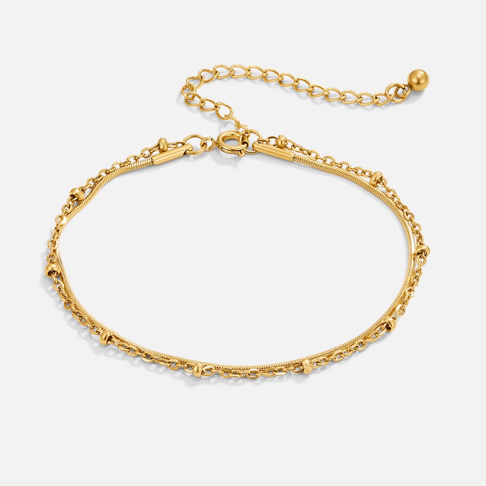 Bracciale a strati in oro Pia