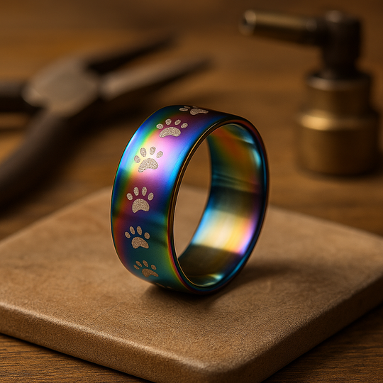 Anello Arcobaleno con Zampa
