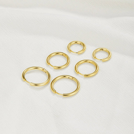 Set di orecchini a triplo cerchio
