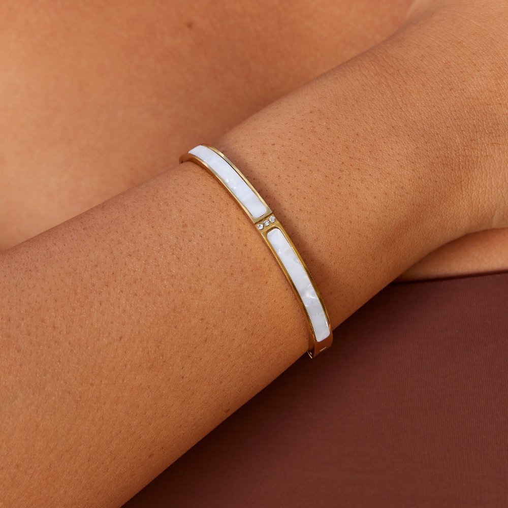 Bracciale in oro bianco Sahara